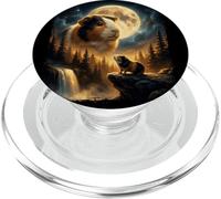 Mystical Guinea Pig Spirit Howling at the Full Moon Nature PopSockets PopGrip for MagSafe