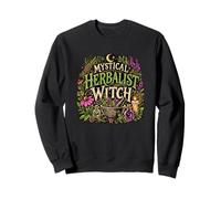 Mystical Herbalist Witch Botanical Moon Magic Sweatshirt