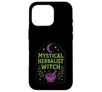 Mystical Herbalist Witch Moon Mortar Pestle Case for iPhone 16 Pro