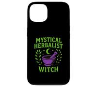 Mystical Herbalist Witch Mortar Pestle Moon Case for iPhone 13