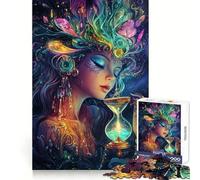 Mystical Hourglass Woman Jigsaw Puzzles for Adults1000 Pieces Intellect Toy Calming Play Quality Cut Wall Art Decor (50x75cm)
