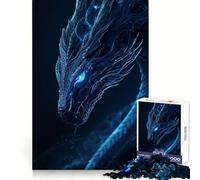 Mystical Ice Dragon - 1000 Piece Jigsaw Puzzles for Teenagers Jigsaw Mind Puzzle Tension Relief Art Assembly Premium Gift (38x52cm)