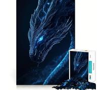 Mystical Ice Dragon - 1000 Piece Jigsaw Puzzles for Teenagers Jigsaw Mind Puzzle Tension Relief Art Assembly Premium Gift (38x52cm)