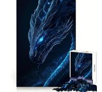 Mystical Ice Dragon - Jigsaw Puzzles for Adults 1000 Pieces Logic Sense Toy Relaxing Fun Smooth Edge (38x26cm)