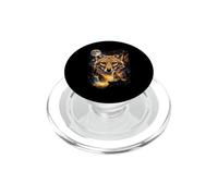 Mystical Jackal Howling Full Moon Safari Art PopSockets PopGrip for MagSafe