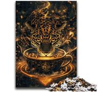 Mystical Jaguar Spirit 1000 Pieces Jigsaw Puzzle for Adults& Teens,Challenging Family Activity Games DIY Toy for Home Wall Decor Gifts (50x75cm)