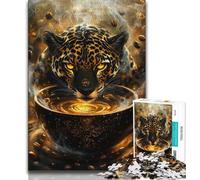 Mystical Jaguar Spirit Jigsaw Puzzles for Adults 1000 Piece Puzzle,Learning Educational Toy for Is Ideal As A Gift for The Whole Family 38x26cm