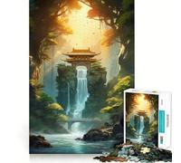 Mystical Kintsugi Gate 1000 Piece Jigsaw Puzzles for Adults Memory Gain Peaceful Time Design Assembly Premium Gift (38x52cm)