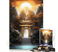 Mystical Kintsugi Gate for Adults 1000 Piece Jigsaw Puzzle Thought Toy Anxiety Relief Precise Edge Thoughtful Gift (50x75cm)
