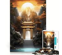 Mystical Kintsugi Gate for Adults 1000 Piece Jigsaw Puzzle Thought Toy Anxiety Relief Precise Edge Thoughtful Gift (50x75cm)