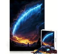 Mystical Landscape with Figure And Waterfall 1000 Pieces Jigsaw Puzzles for Teenagers Improve Recall Quiet Hobby Exact Edge Birthday Gift (50x75cm)