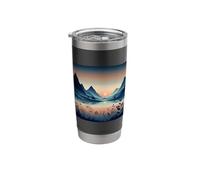 Mystical Landscape with Mountain Lake Stainless Steel Insulated Tumbler