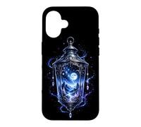 Mystical Lantern with Moon and Mountain World Fantasy Art Design Case for iPhone 16