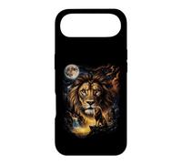 Mystical Lion Howling Full Moon Safari Nature Art Case for iPhone Air