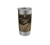 Mystical Lion Tarot Card African Savanna Constellation Astro Stainless Steel Insulated Tumbler