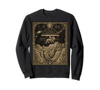 Mystical Lion Tarot Card African Savanna Constellation Astro Sweatshirt