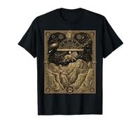 Mystical Lion Tarot Card African Savanna Constellation Astro T-Shirt