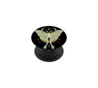 Mystical Luna Moth Crescent Moon Celestial PopSockets Adhesive PopGrip