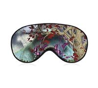 Mystical Magical Tree Anime Moon Soft Eye Mask Cover Effective Shading Blindfold Comfort Sleep Mask with Elastic Adjustable Strap