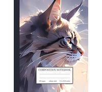 Mystical Maine Coon Prismatic College Ruled Notebook: 7.5 x 9.25 Inches | 120 Pages | Perfect Present for Cat Owners