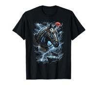 Mystical Majestic Horse Spirit Animal Full Moon Nature Men T-Shirt