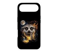 Mystical Meerkat Howling Full Moon Safari Art Case for iPhone Air