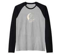 Mystical Moon Cat Dreamer Starlight Monoline Art Design Raglan Baseball Tee
