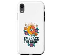 Mystical Moon & Flowers Boho Look with All-Seeing Eye Case for iPhone XR