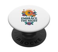 Mystical Moon & Flowers Boho Look with All-Seeing Eye PopSockets Adhesive PopGrip