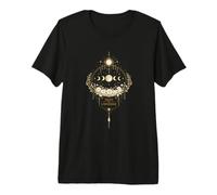 Mystical Moon Flowers Design - Trust the Timing Premium T-Shirt