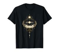 Mystical Moon Flowers Design - Trust the Timing T-Shirt
