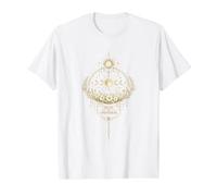 Mystical Moon Flowers Design - Trust the Timing Value Graphic T-Shirt, Men, White, XL