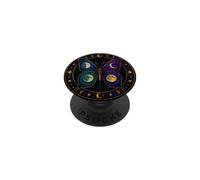 Mystical Moon Phase Butterfly Tarot Art PopSockets Adhesive PopGrip