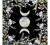 Mystical Moon Star Pattern Tarot Table Cover Tarot Card Reading Cross Psychic Reading Cloth for Spiritual Practice