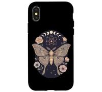 Mystical Moth Moon Phases Floral Wonder Case for iPhone X/XS