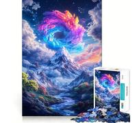 Mystical Mountain Landscape 1000 Piece Jigsaw Puzzles for Adults Jigsaw Brain Play Relax Mind Sharp Edge Premium Gift (50x75cm)