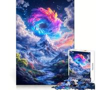 Mystical Mountain Landscape 1000 Piece Jigsaw Puzzles for Adults Jigsaw Brain Play Relax Mind Sharp Edge Premium Gift (50x75cm)