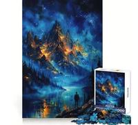 Mystical Mountain Landscape 1000 Piece Jigsaw Puzzles for Adults Teenagers Clear Logic Toy Relax Time Perfect Cut Santa Wish Item (50x75cm)