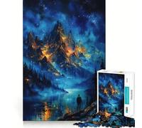 Mystical Mountain Landscape 1000 Piece Jigsaw Puzzles for Adults Teenagers Mind Puzzle Stress Free Art Assembly Thoughtful Gift (38x52cm)