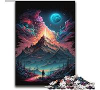 Mystical Mountain Peak 2000 Piece Jigsaw Puzzles, Learning Educational Toys Family Games with Matching Poster And Trivia Sheet (70x100cm)