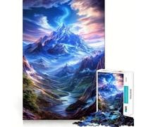 Mystical Mountain Valley 1000 Piece Jigsaw Puzzles for Adults Teenagers Brain Play Peaceful Fun Sharp Edge Memorable Gift (38x26cm)