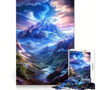 Mystical Mountain Valley 1000 Piece Jigsaw Puzzles for Adults Teenagers Brain Play Peaceful Fun Sharp Edge Memorable Gift (38x26cm)