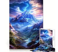 Mystical Mountain Valley 1000 Piece Jigsaws for Adults Puzzle Focus Brain Toy Quiet Fun Tight Edge Santa Wish Item (38x52cm)