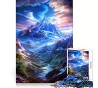 Mystical Mountain Valley Jigsaw Puzzles for Teenagers 1000 Pieces Think Toy Soothing Fun Clean Cut Art Collectible (50x75cm)
