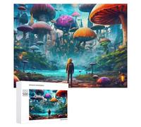 Mystical Mushroom City, 500 PCS Challenging Puzzle for Adults, Winter Activity Gift - for Detail-Focused Puzzlers