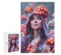 Mystical Mushroom Enchantress Jigsaw Puzzle, 1000 PCS, Indoor Activity for The Home, A for Adult Puzzle Lovers, for Festive Fun