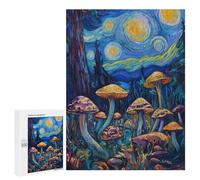 Mystical Mushroom Forest Puzzle 1000 Teile Schwer Puzzle Spielzeug Lernspiel Impossible Herausforderungsspielzeug Für Erwachsene Kinder 500 PCS