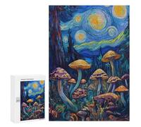 Mystical Mushroom Forest Puzzle 1000 Teile Schwer Puzzle Spielzeug Lernspiel Impossible Herausforderungsspielzeug Für Erwachsene Kinder 300 PCS