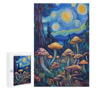 Mystical Mushroom Forest Puzzle 1000 Teile Schwer Puzzle Spielzeug Lernspiel Impossible Herausforderungsspielzeug Für Erwachsene Kinder 1000 PCS