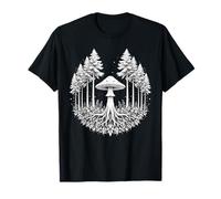Mystical Mycelium Forest root Mushroom T-Shirt